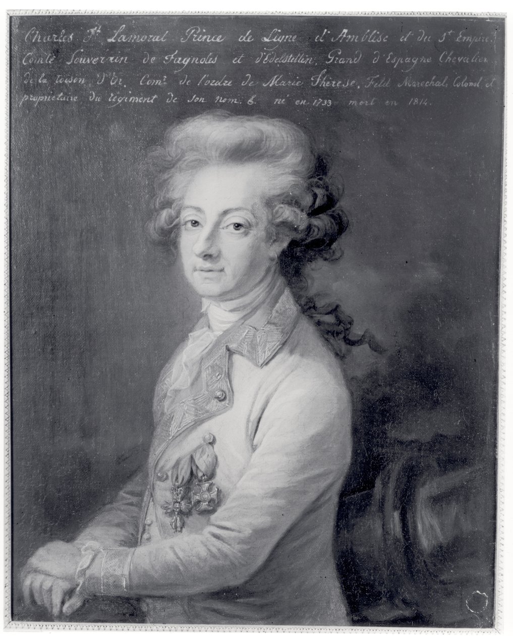 Ritratto del Maresciallo Charles-Joseph (1735-1814) Principe de Ligne da Edmond Leclerq