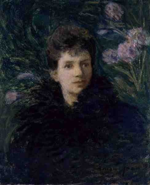 Giovane Donna con Viole, c.1910 da Edmond François Aman Jean