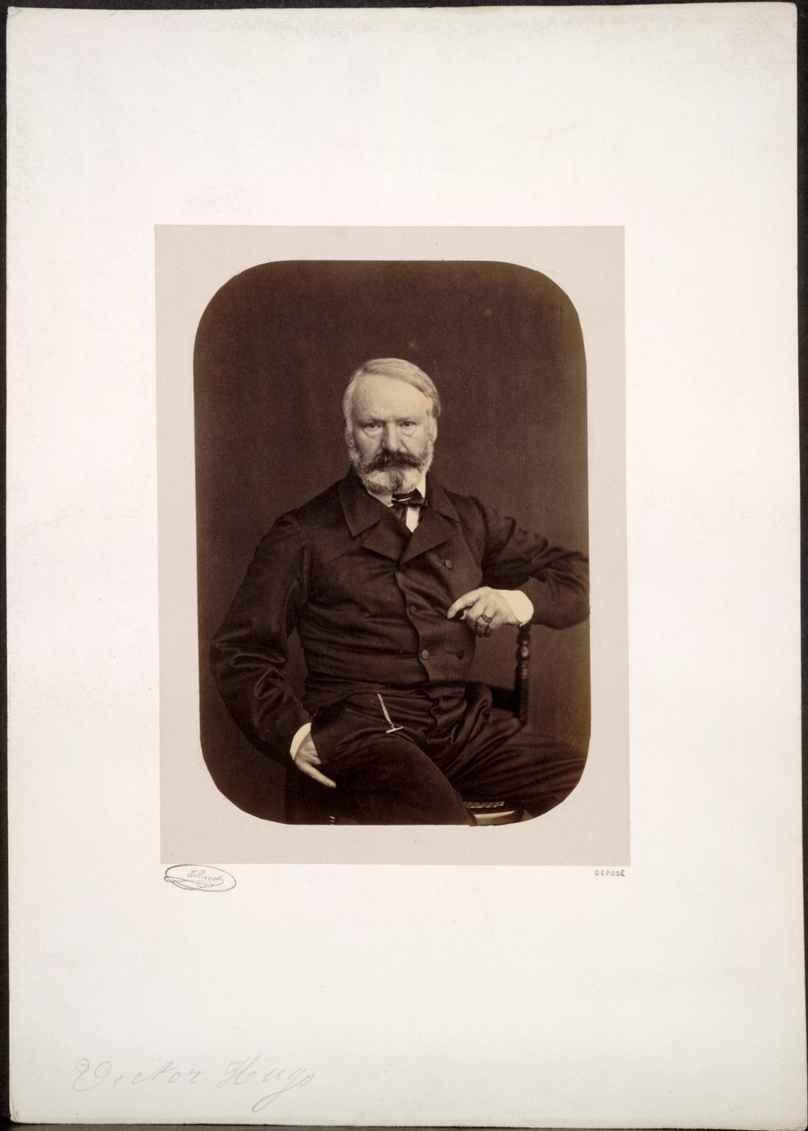 Ritratto di Victor Hugo a Guernsey da Edmond Bacot