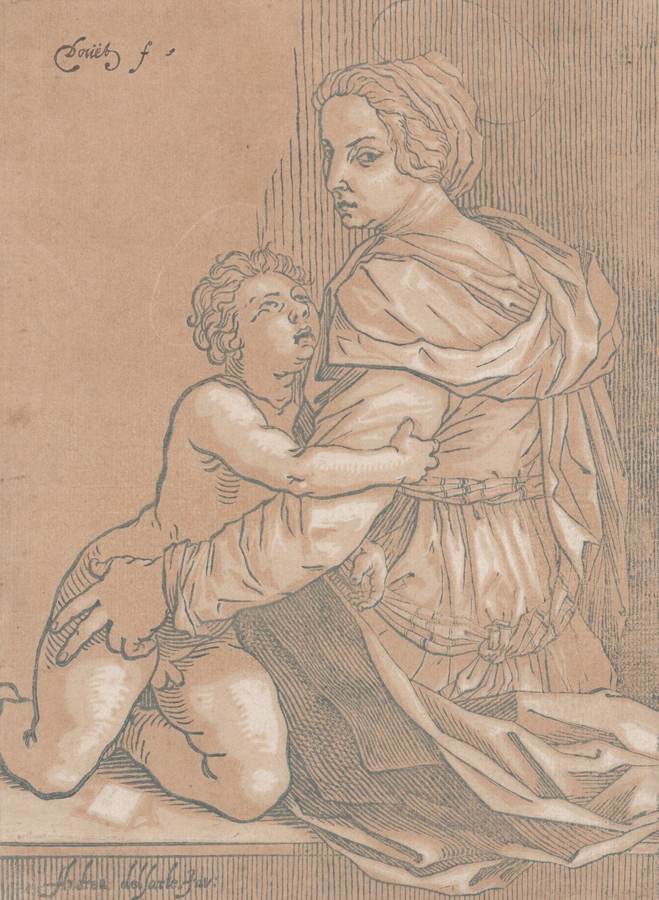 Vergine e bambino da Edmond Douet
