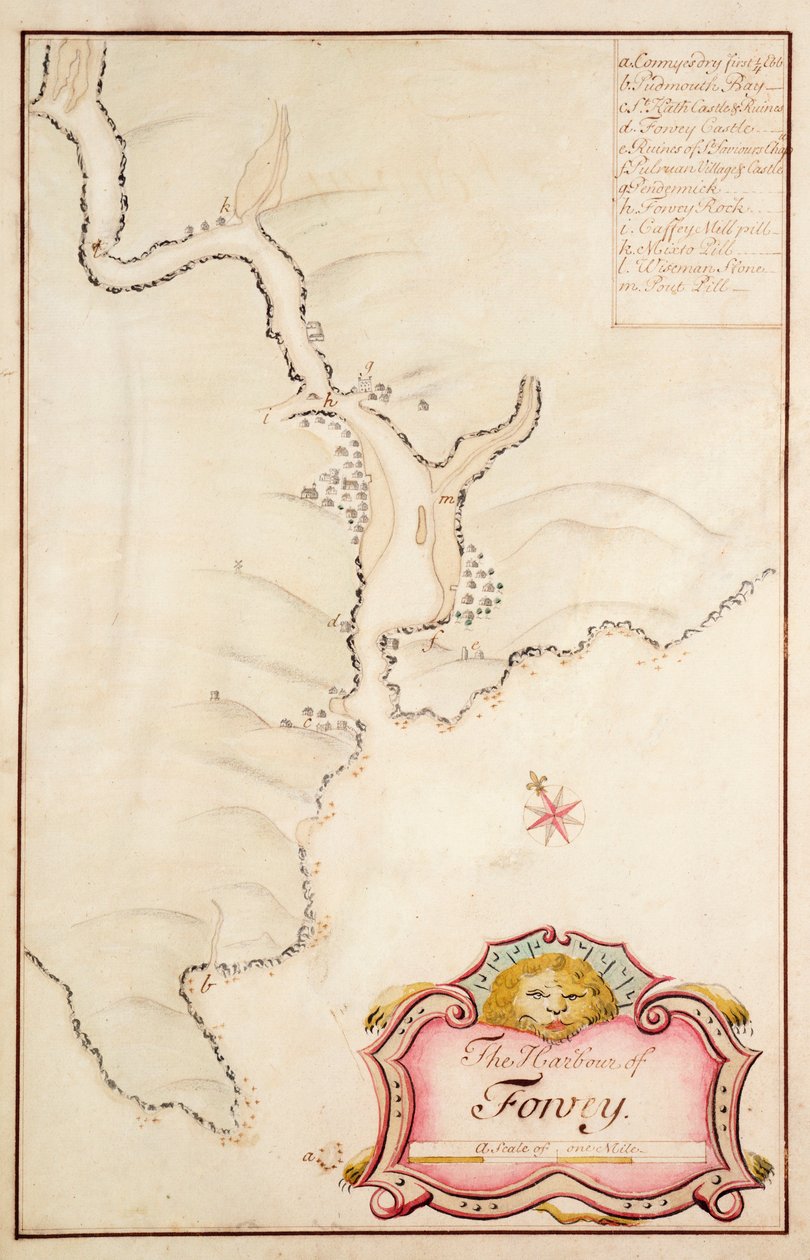 Il porto di Fowey, Cornovaglia da Edmond Dummer