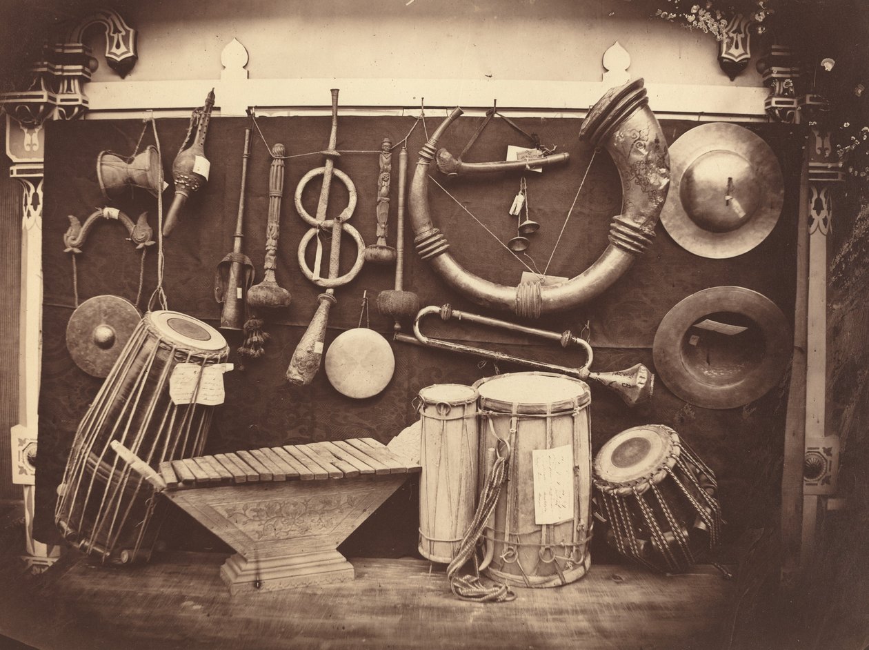 Natura Morta di Strumenti Musicali, c. 1863 da Edmond Lebel