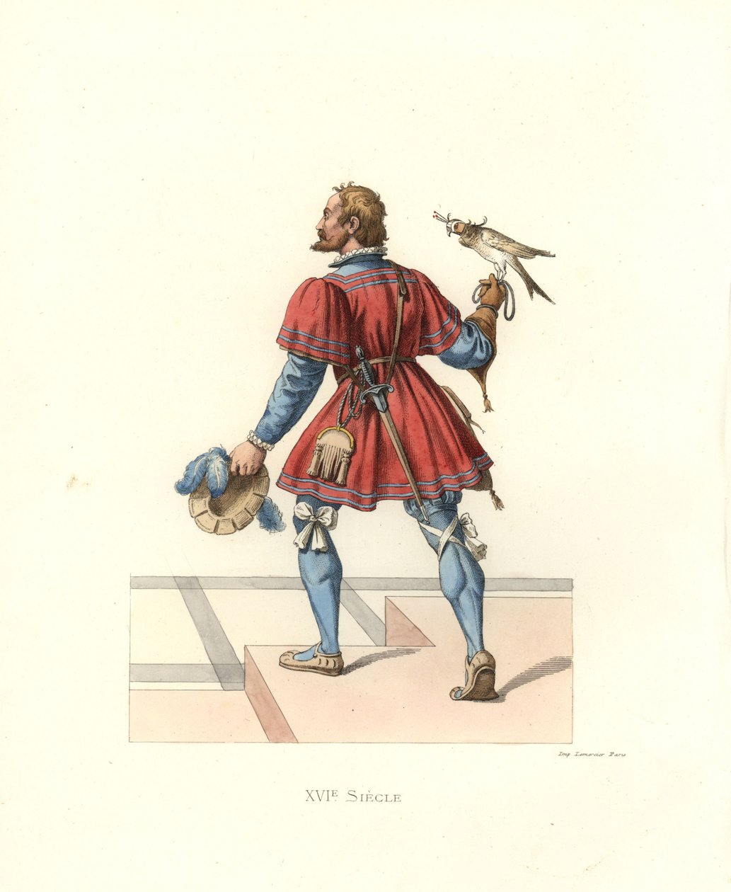 Falconiere di Francesco I da Edmond Lechevallier Chevignard