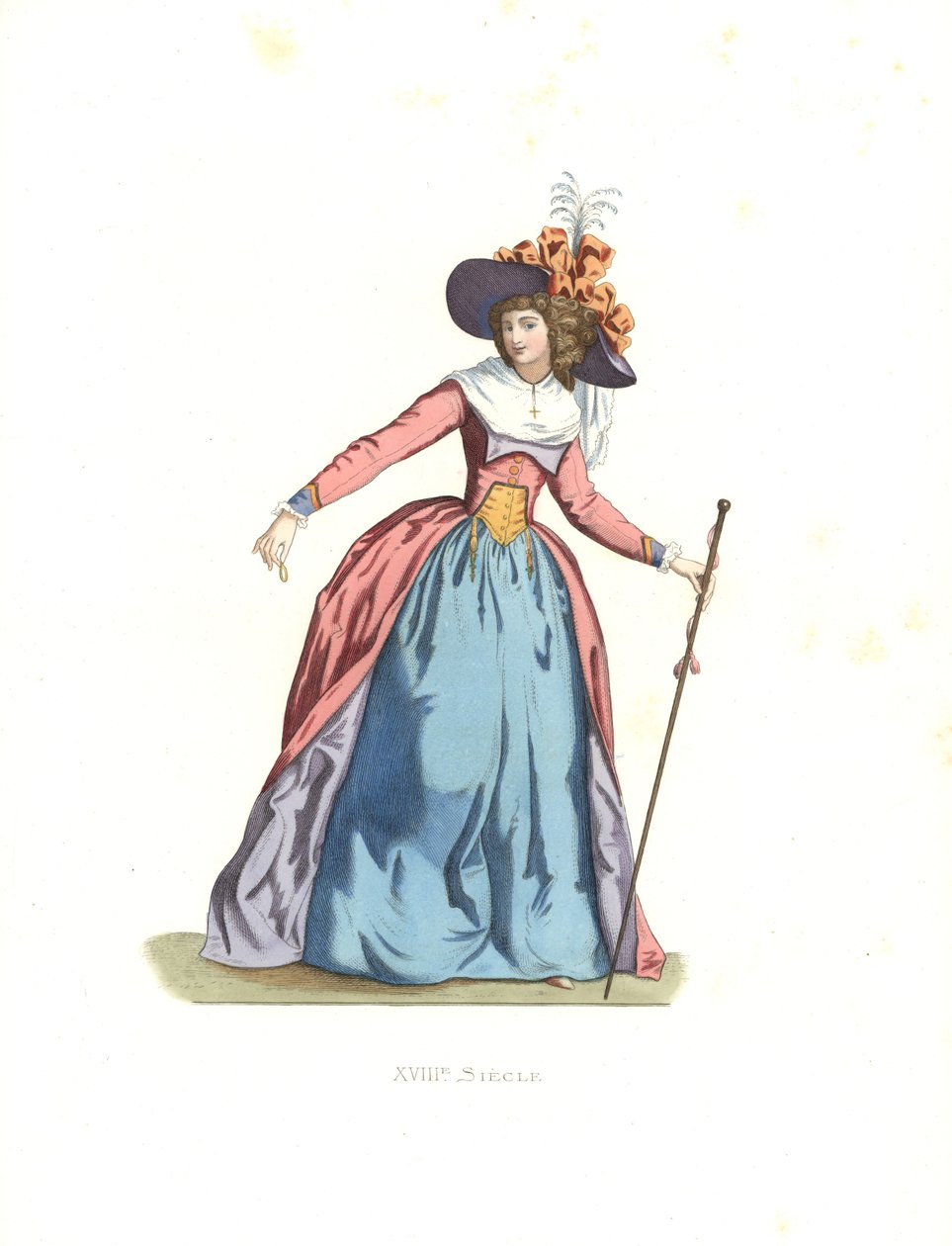 Donna alla moda, Francia da Edmond Lechevallier Chevignard