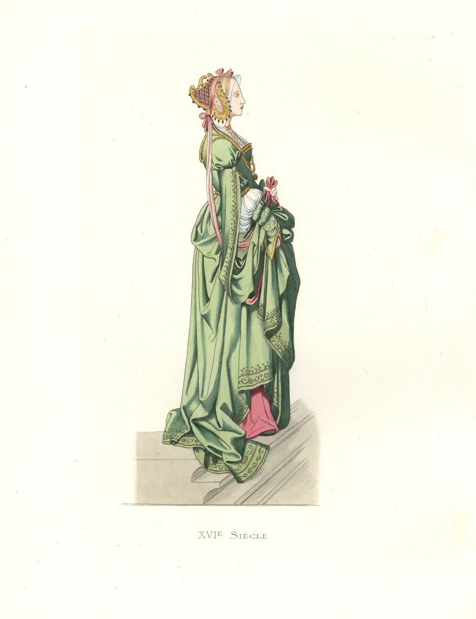 Dama di compagnia fiamminga da Edmond Lechevallier Chevignard