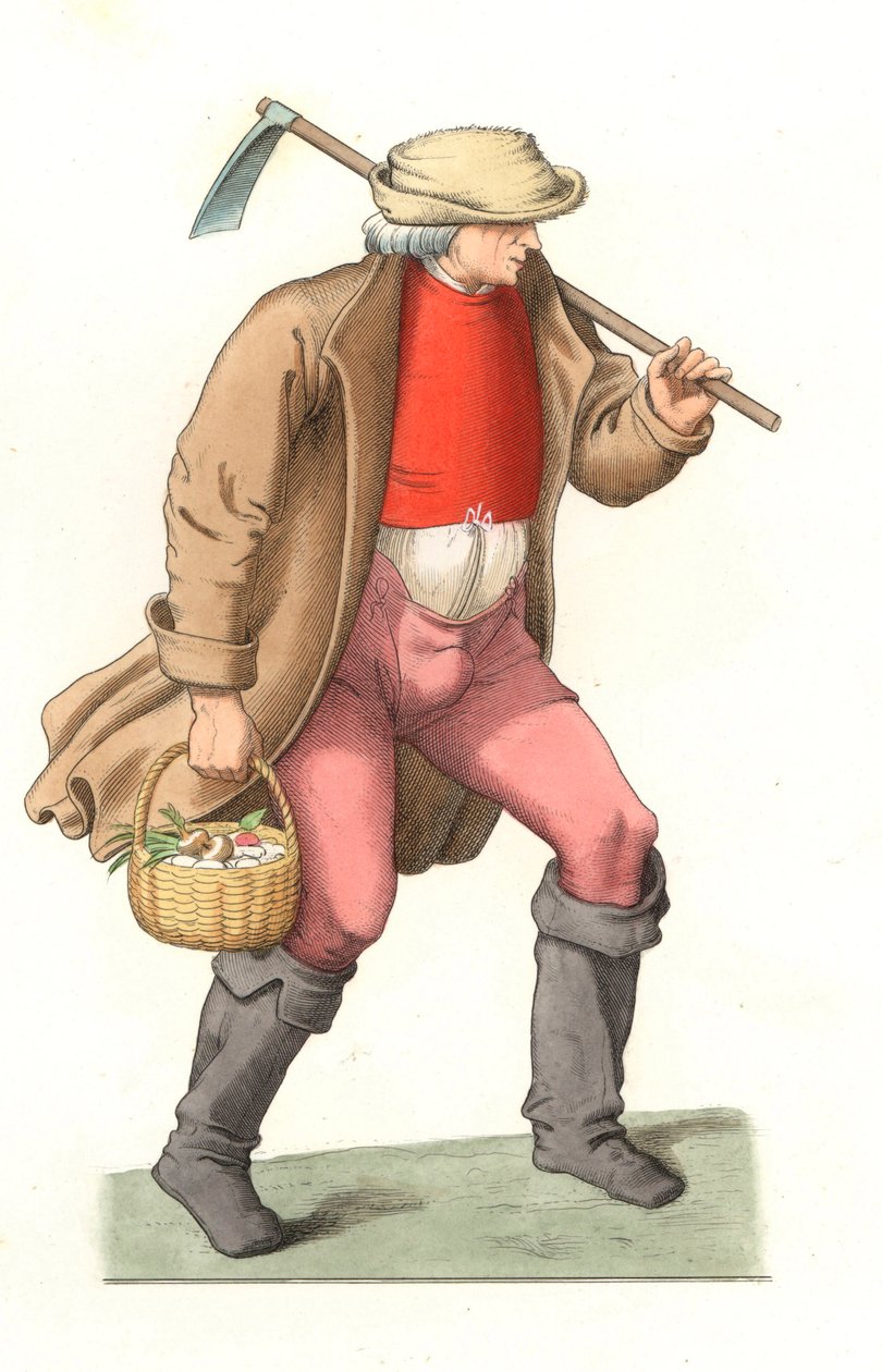 Contadino francese da Edmond Lechevallier Chevignard