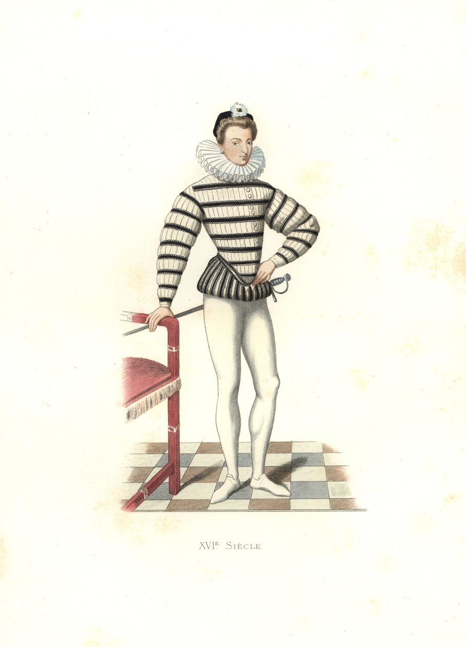 Ritratto di Saint-Megrin, Francia da Edmond Lechevallier Chevignard
