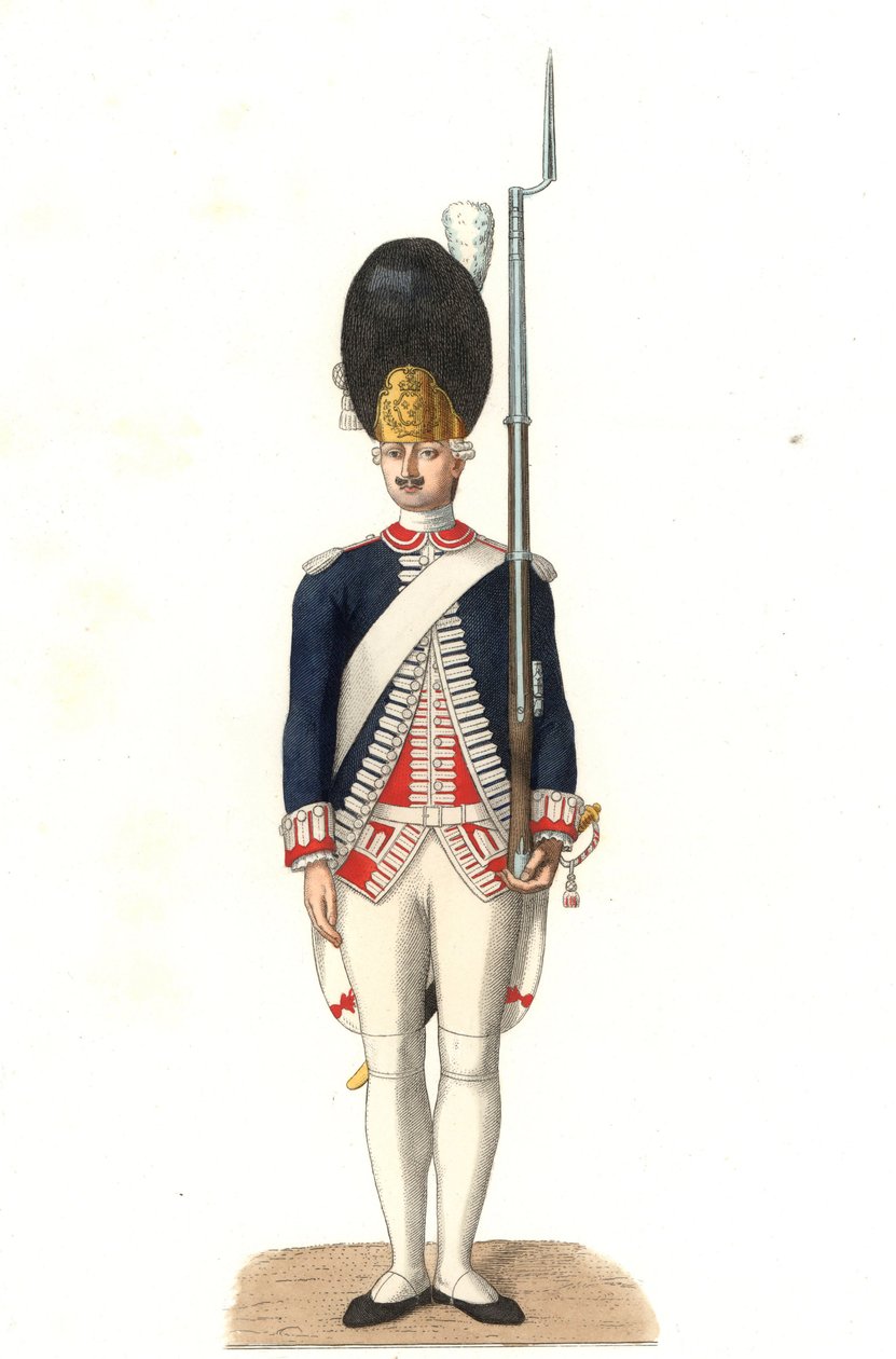 Soldato delle Guardie Francesi da Edmond Lechevallier Chevignard
