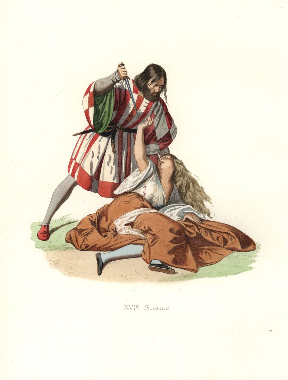 Uomo veneziano che uccide sua moglie da Edmond Lechevallier Chevignard