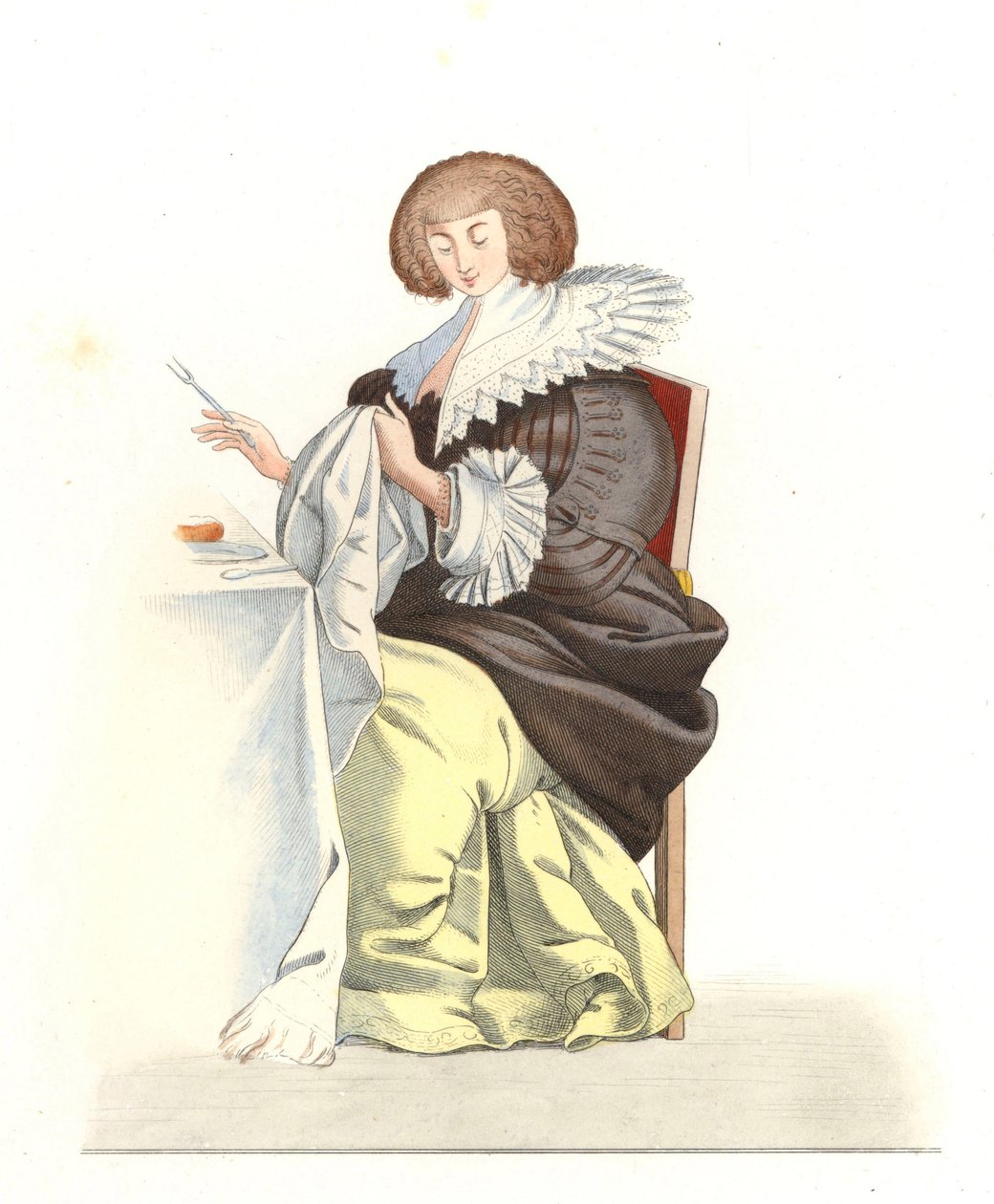 Donna della nobiltà francese XVI secolo, da un