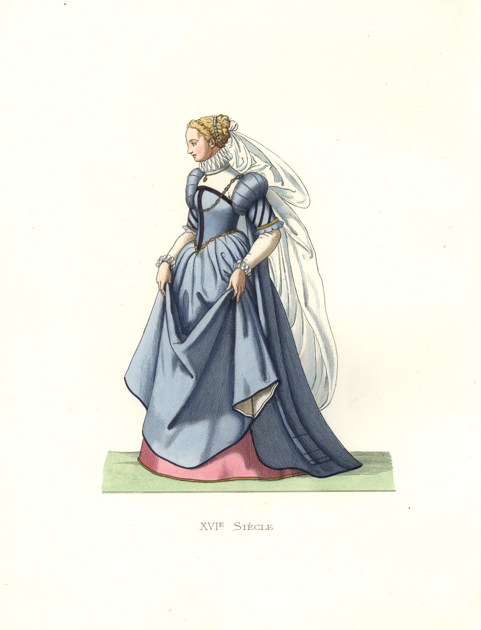 Giovane donna di Ravenna, XVI secolo da Edmond Lechevallier Chevignard