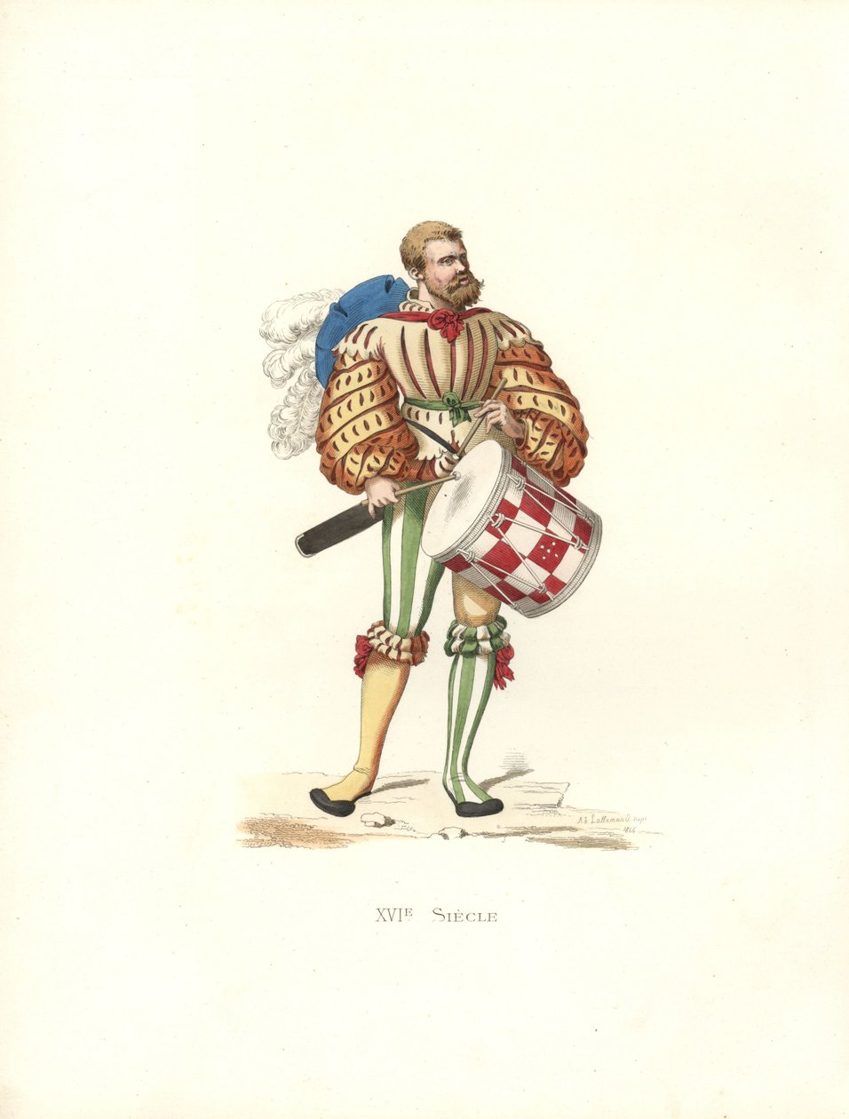 Tamburino militare tedesco da Edmond Lechevallier Chevignard