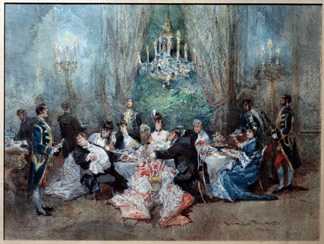 Scena del pasto. Illustrazione per la scena 10 dell