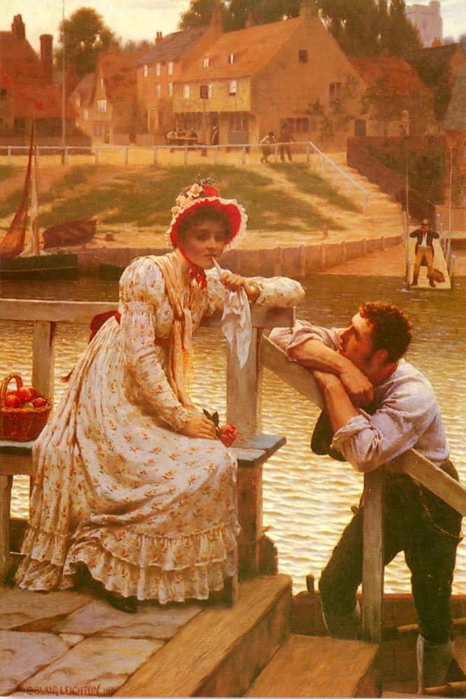 Corteggiamento da Edmund Leighton