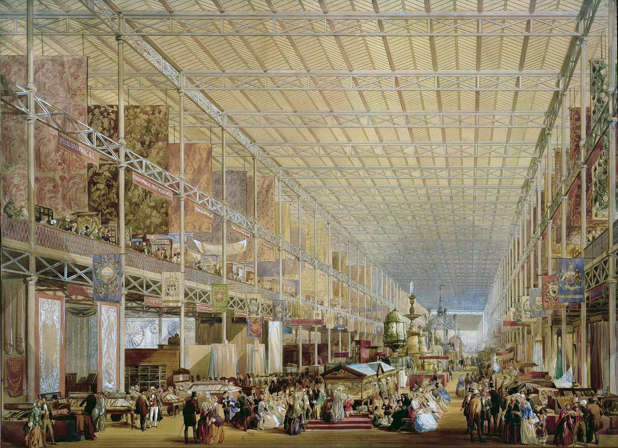Interno della Grande Esposizione di Tutte le Nazioni, 1851 da Edmund Walker