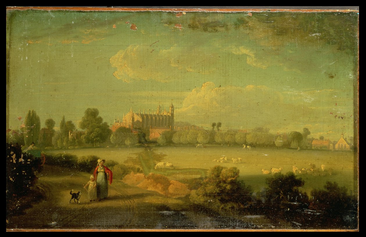 Veduta di Eton dai campi da gioco da Edmund Bristow