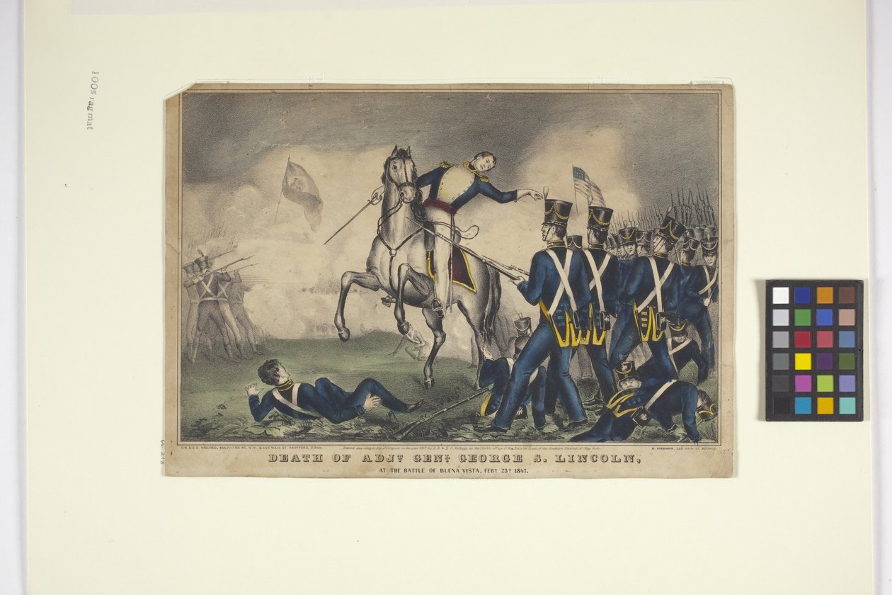 Morte del Gen. Adj. George S. Lincoln da Edmund Burke Kellogg