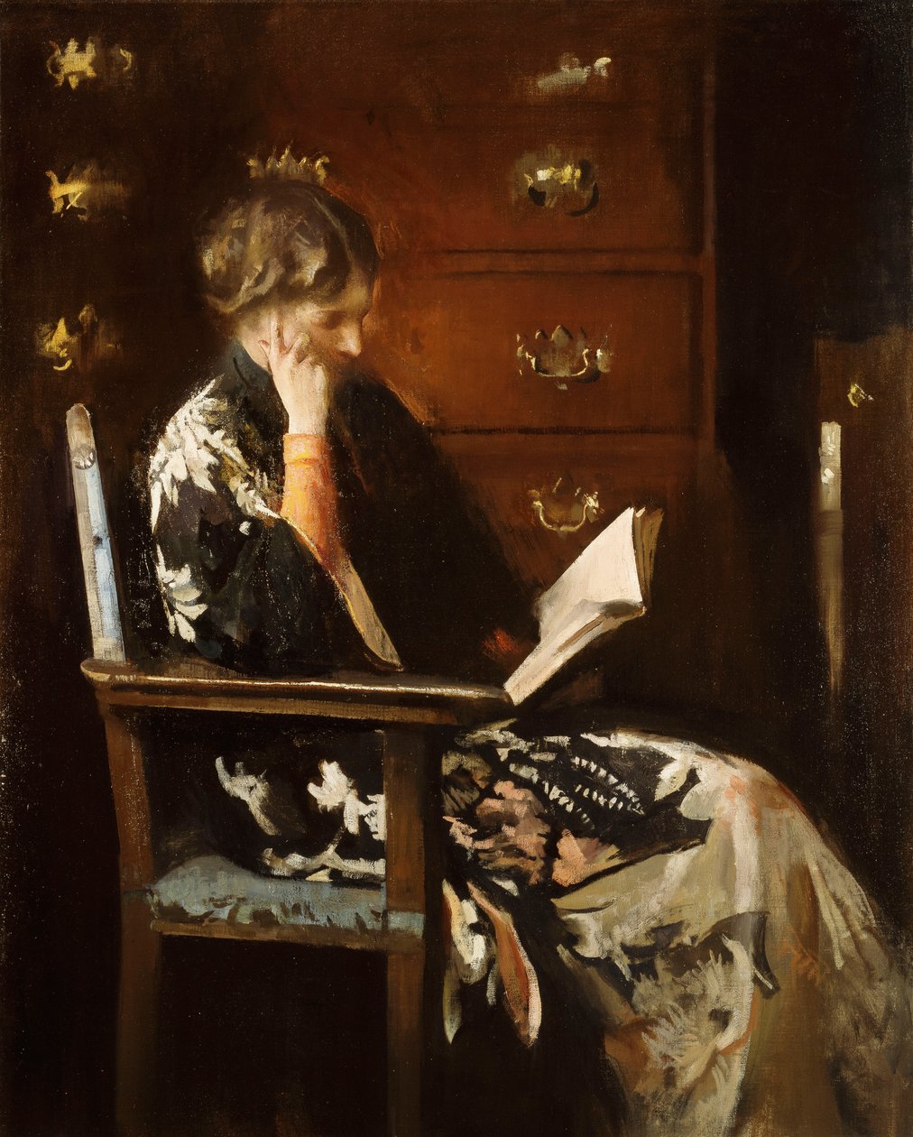 Maria che legge da Edmund Charles Tarbell