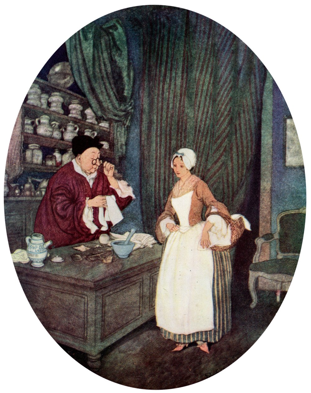 Non ho mai visto cucire così piccolo da Edmund Dulac