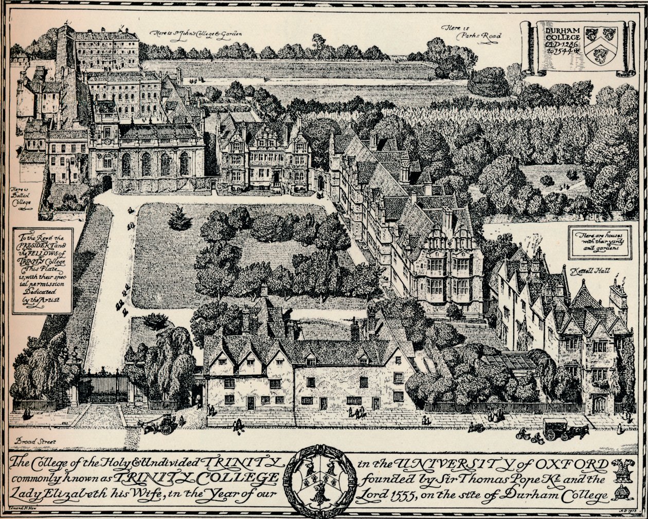 Trinity College, Oxford da Edmund Hort New