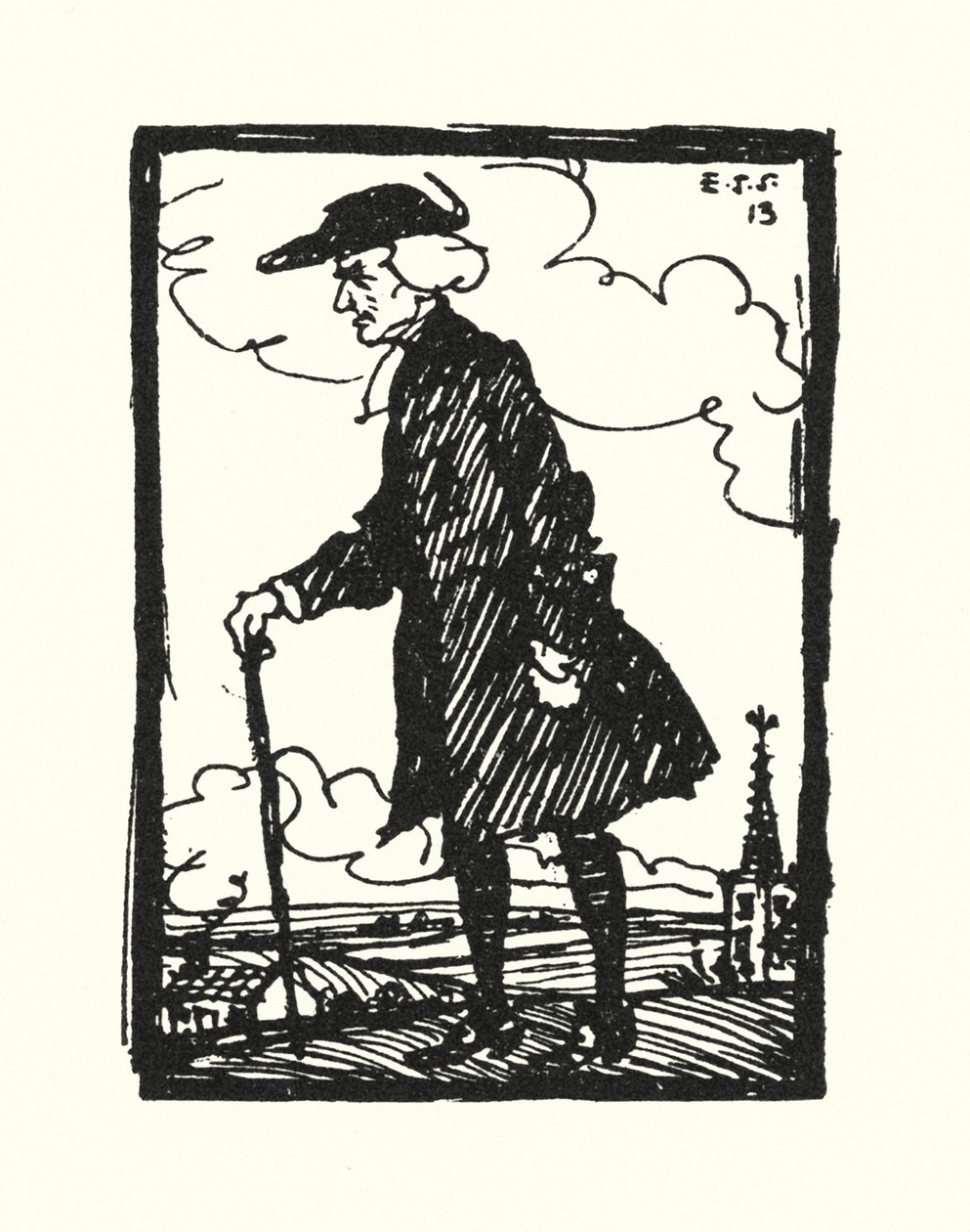 Illustrazione per Il vicario di Wakefield di Oliver Goldsmith da Edmund Joseph Sullivan