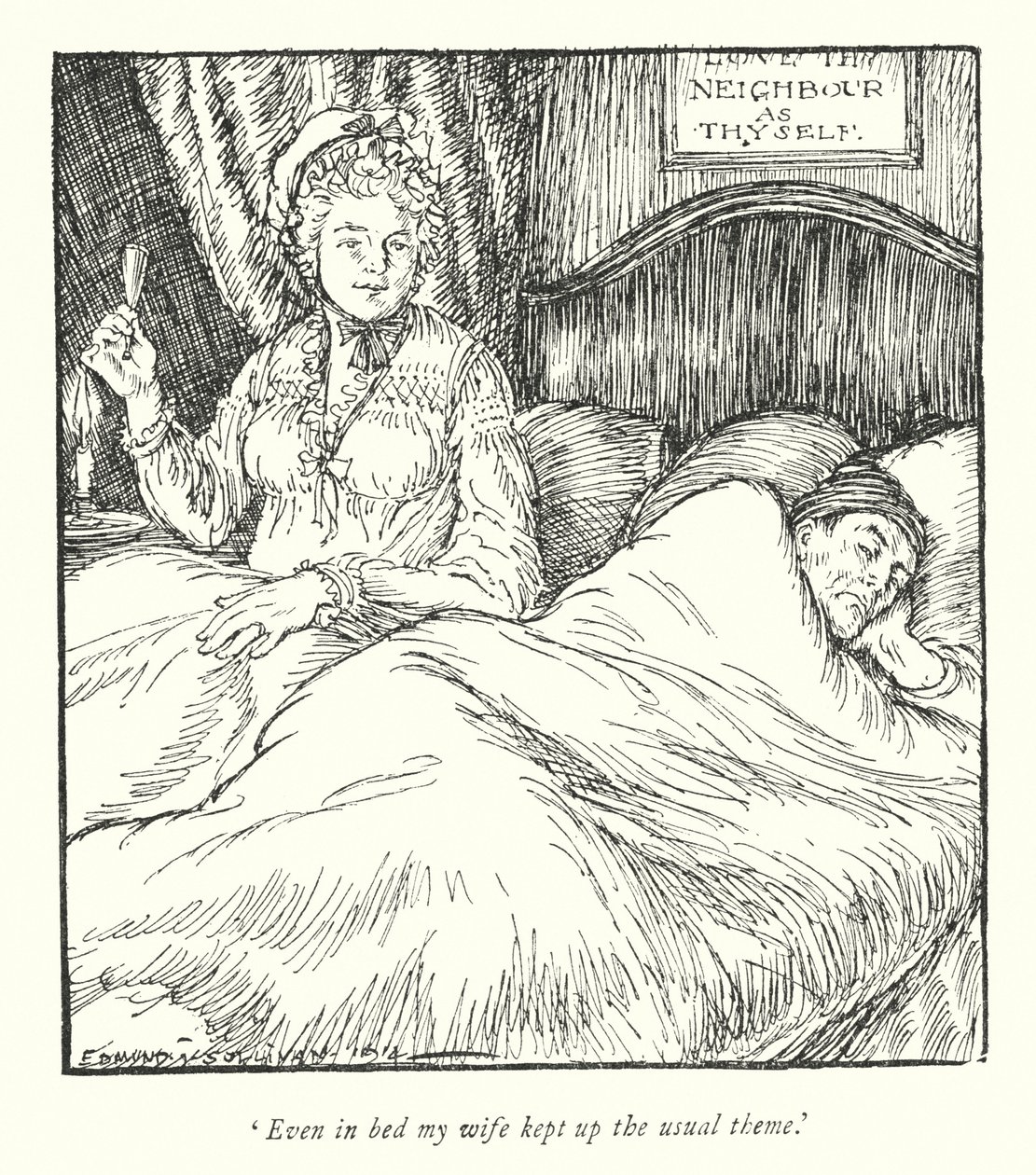 Illustrazione per Il vicario di Wakefield di Oliver Goldsmith da Edmund Joseph Sullivan
