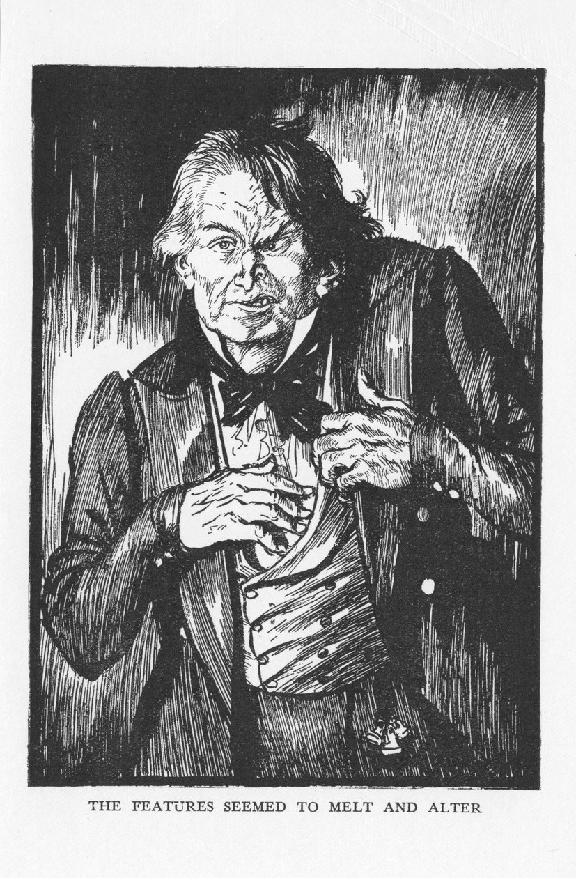 Scena da Lo strano caso del dottor Jekyll e del signor Hyde di Robert Louis Stevenson, 1927 da Edmund Joseph Sullivan