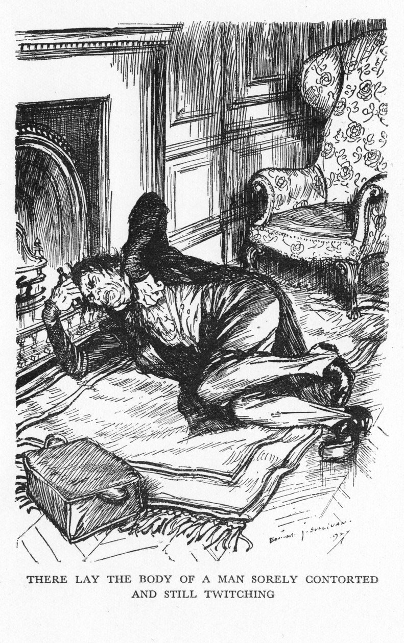Scena da Lo strano caso del dottor Jekyll e del signor Hyde di Robert Louis Stevenson, 1927 da Edmund Joseph Sullivan