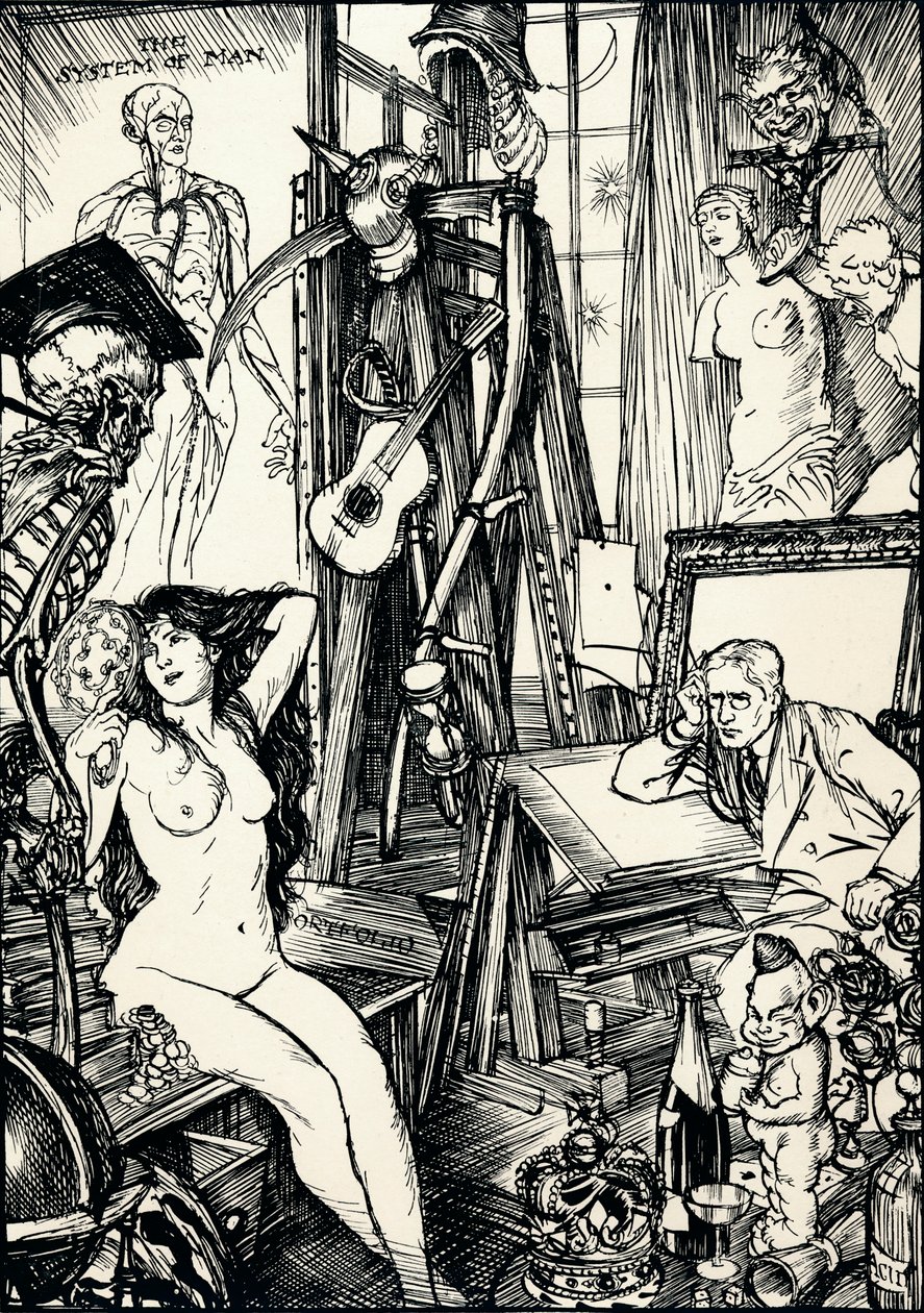 Il caricaturista - Fase VI, c1920 da Edmund Joseph Sullivan