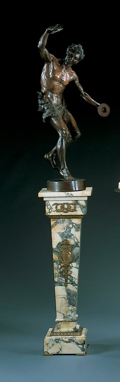Fusione dopo un modello di Goldscheider, modellato come un satiro danzante che suona i cembali da Edmund Klotz