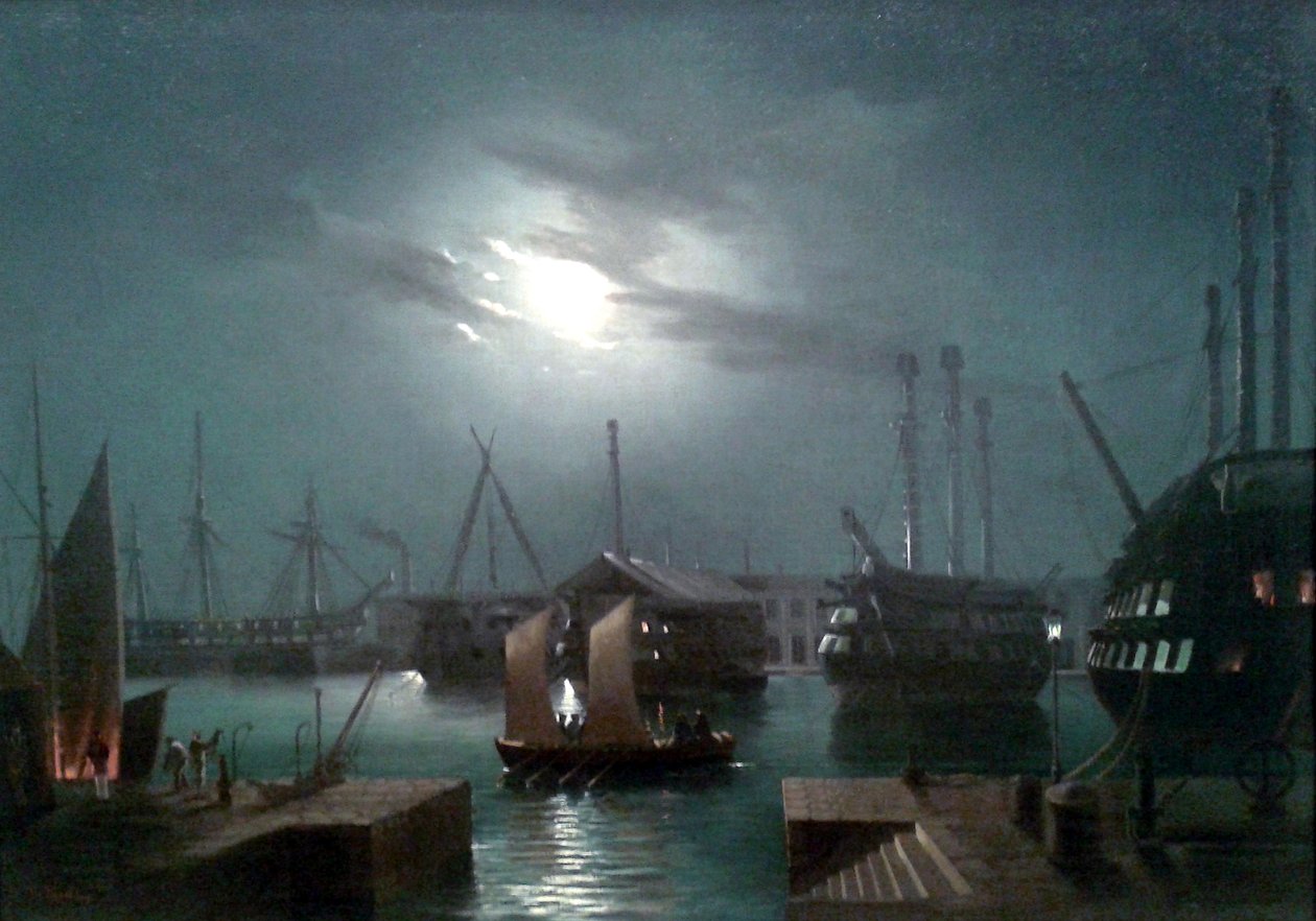Porto di notte da Edoardo De Martino