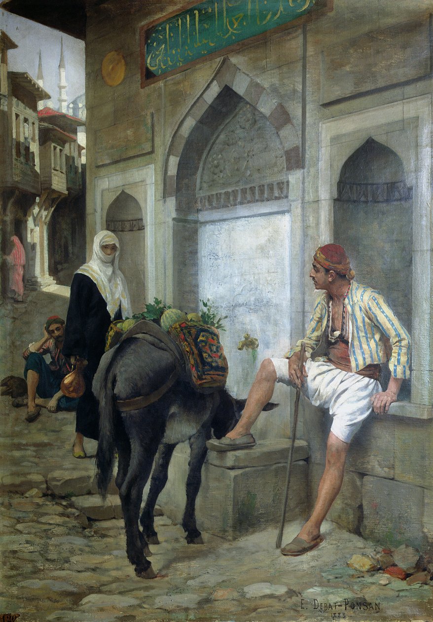 Una Strada a Istanbul, 1883 da Edouard Debat Ponsan