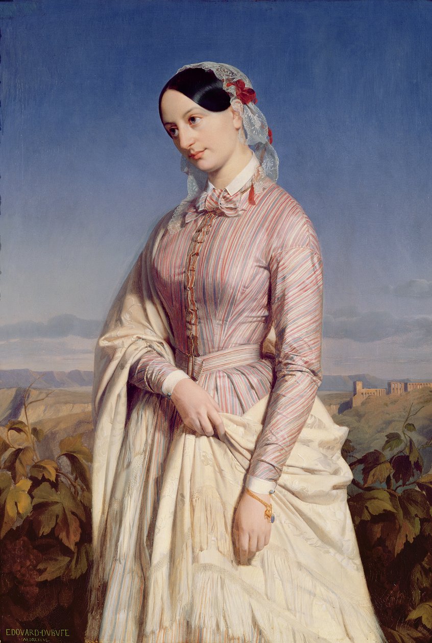 Ritratto di una donna, c.1846 da Edouard Louis Dubufe
