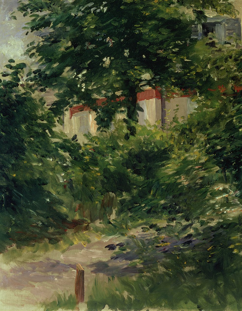 Un angolo del giardino a Rueil, 1882 da Édouard Manet