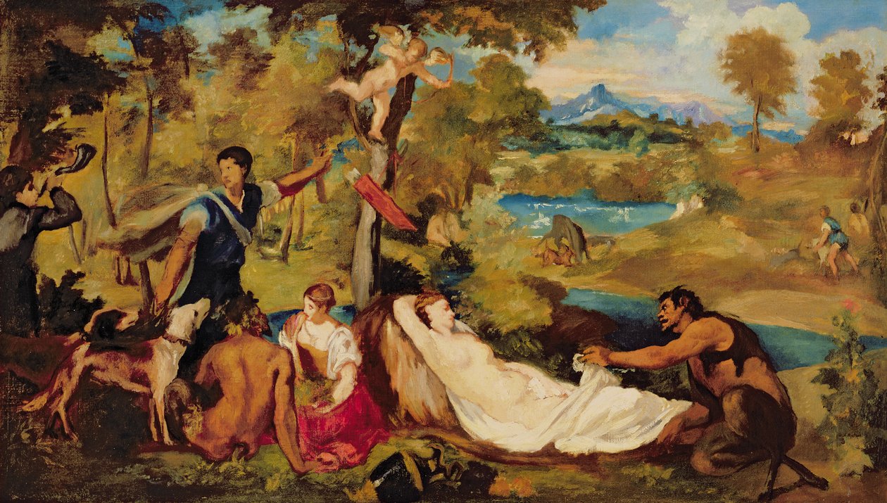 Giove e Antiope, 1856 da Édouard Manet