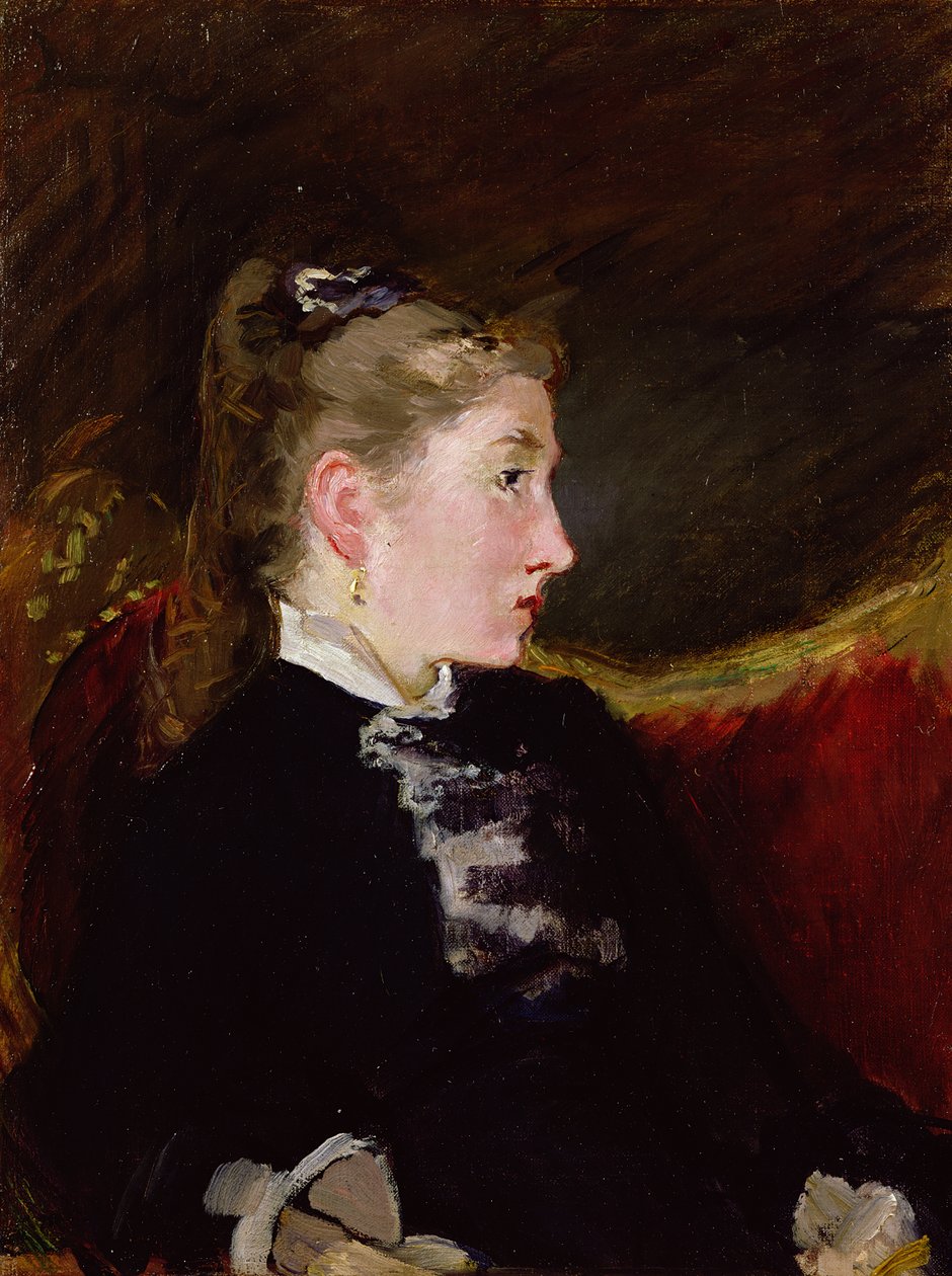 Profilo di una giovane ragazza - Mlle. Ellen Andree da Édouard Manet