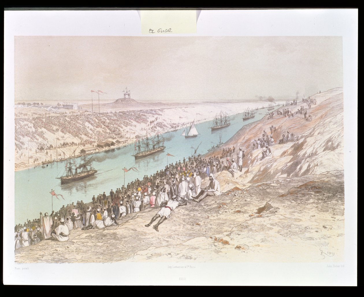 Il Processo di Inaugurazione del Canale di Suez a El-Guisr nel 1865, da 