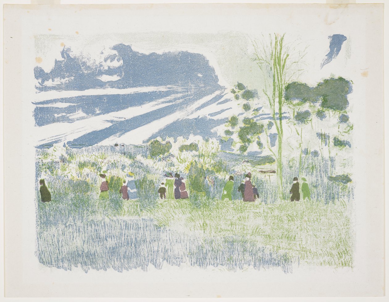 A travers champs, 1899 da Edouard Vuillard