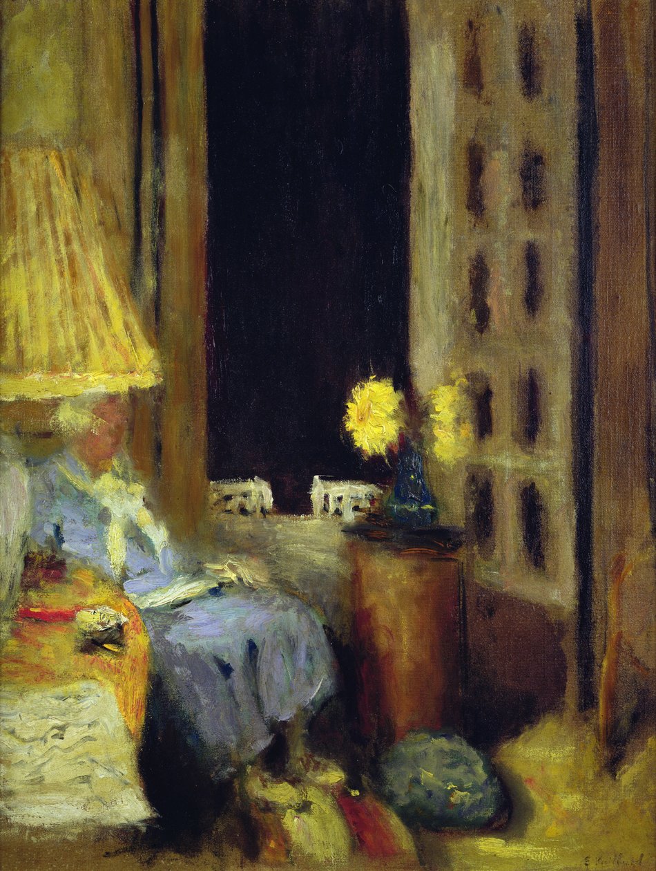 Donna che legge, la sera da Edouard Vuillard