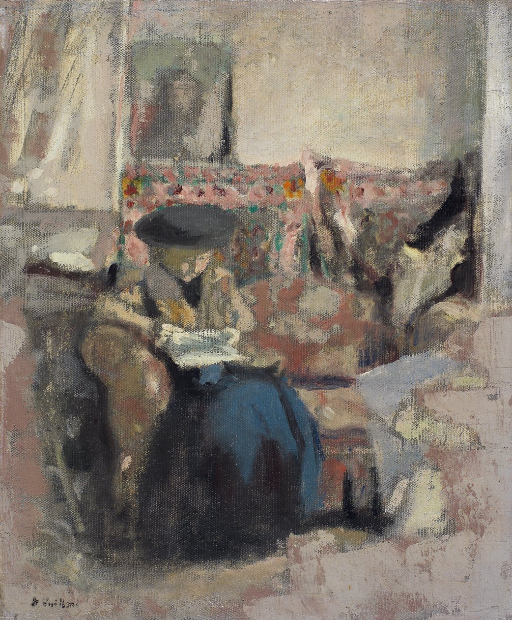 La lettrice sul cuscino da Edouard Vuillard