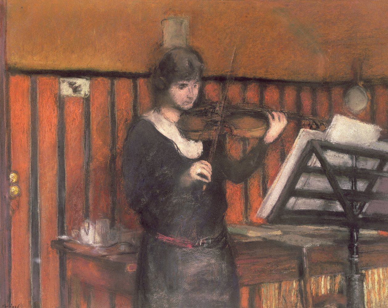Madame Miriam Fried (nata nel 1846), la violinista da Edouard Vuillard