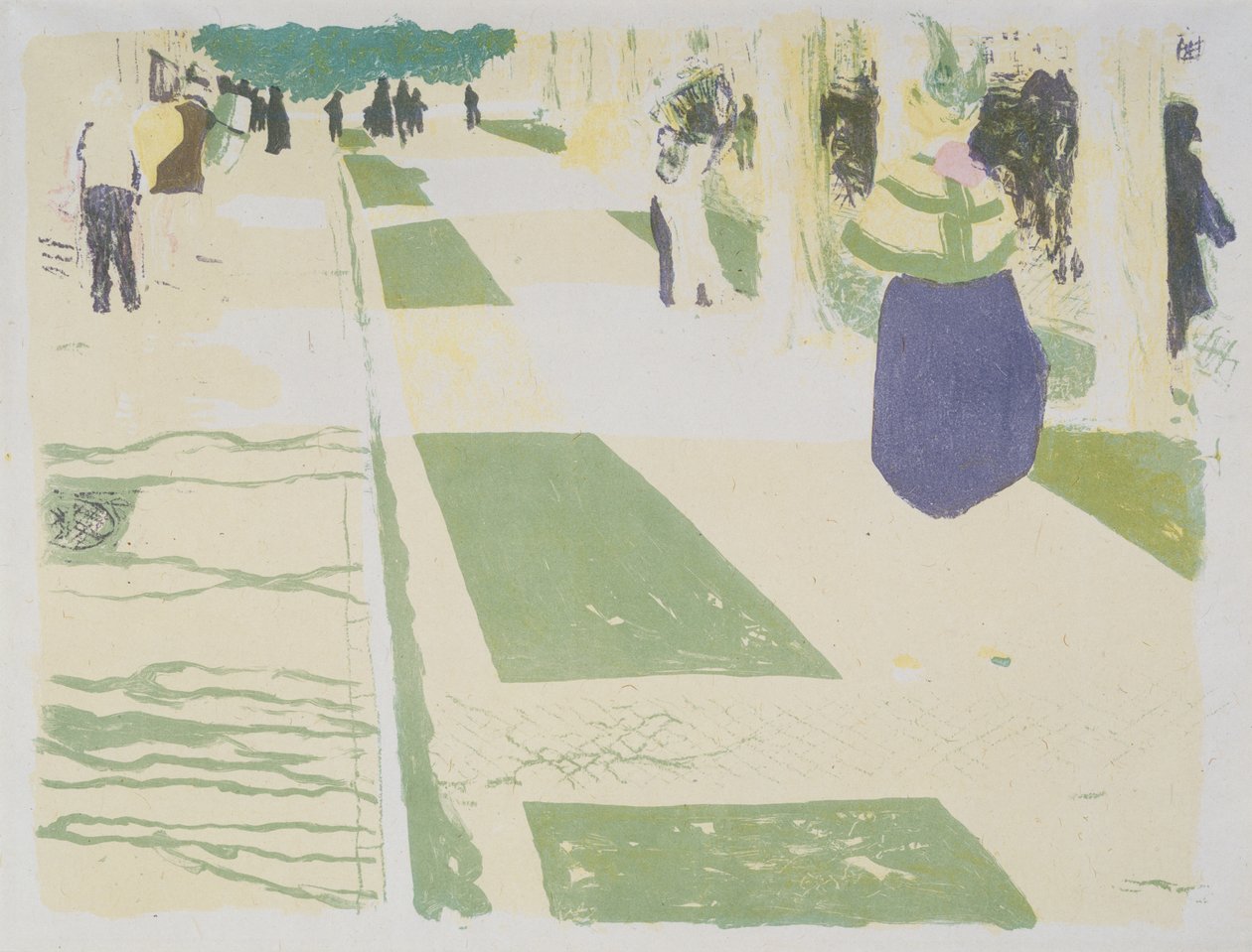 Il Viale, 1899 da Edouard Vuillard