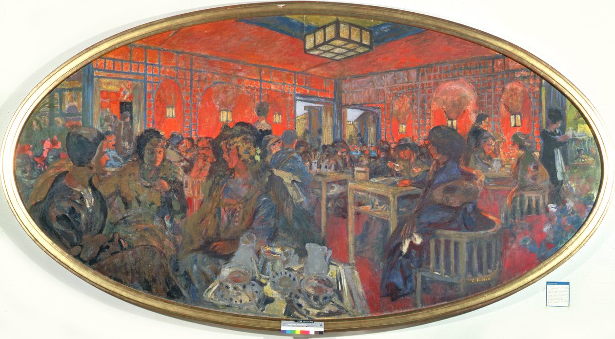 La Sala da Tè nel Grand Teddy, 19189 da Edouard Vuillard