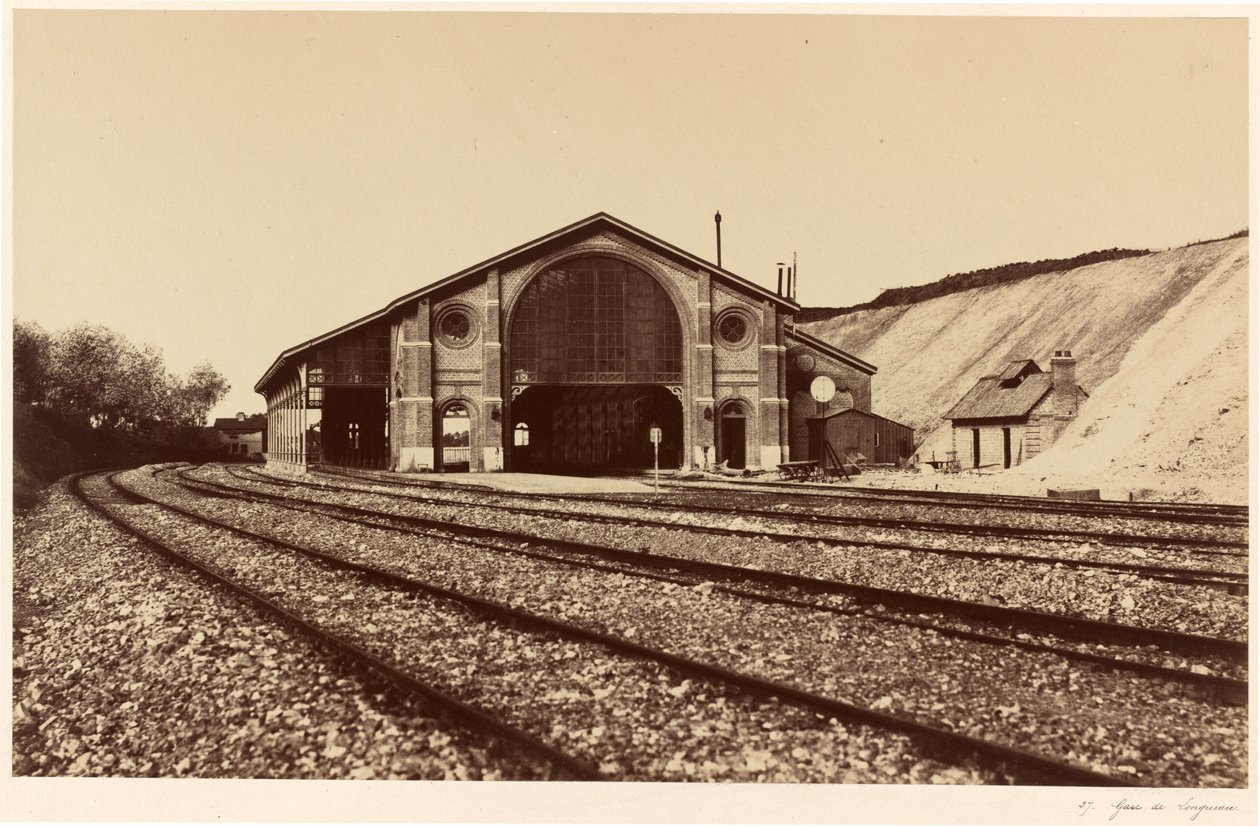 Stazione ferroviaria di Longueau, 1855 (foto) da Edouard Denis Baldus