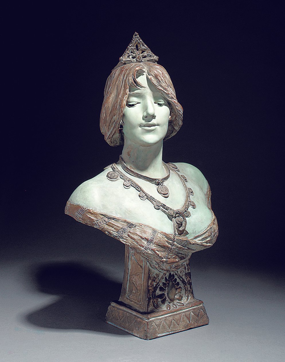 Busto modellato come Sarah Bernhardt, Exposition Universelle, Parigi da Edouard (after) Drouot