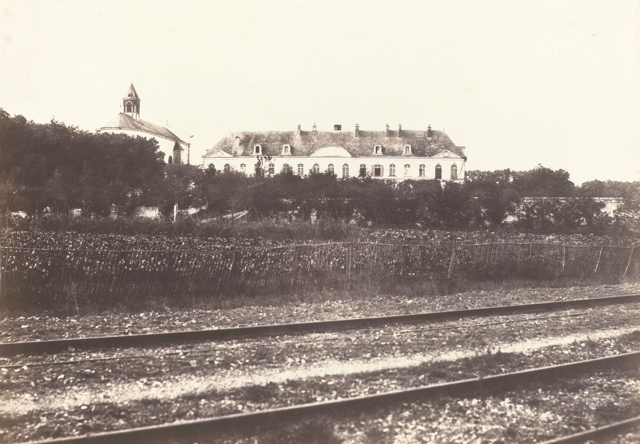 Abbazia del Gard vicino ad Abbeville, c. 1855 da Édouard Baldus