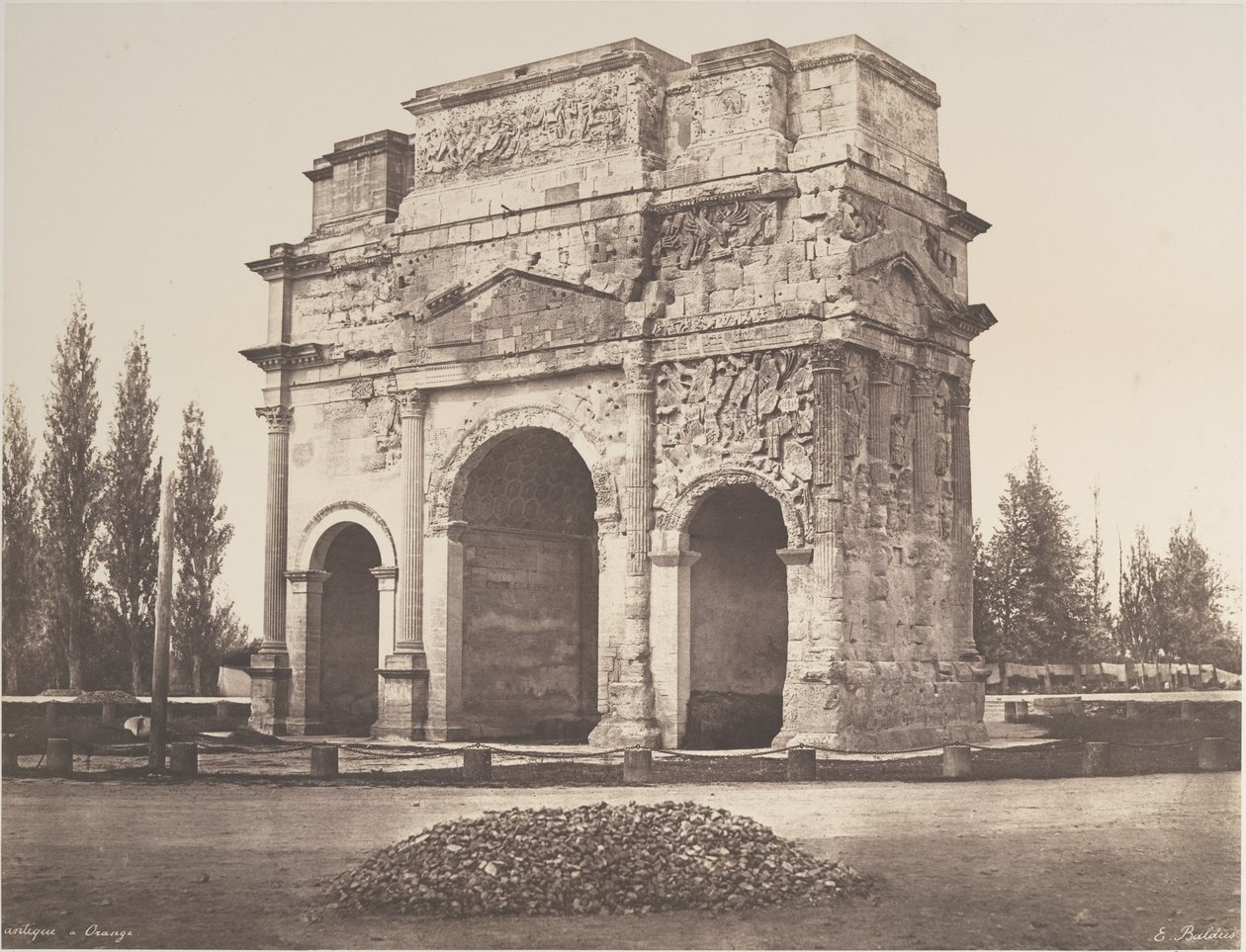Arco antico a Orange da Édouard Baldus