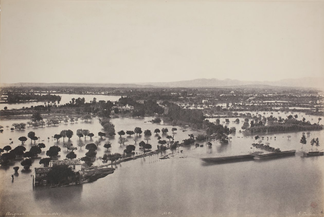 Alluvione di Avignone del 1856 da Édouard Baldus