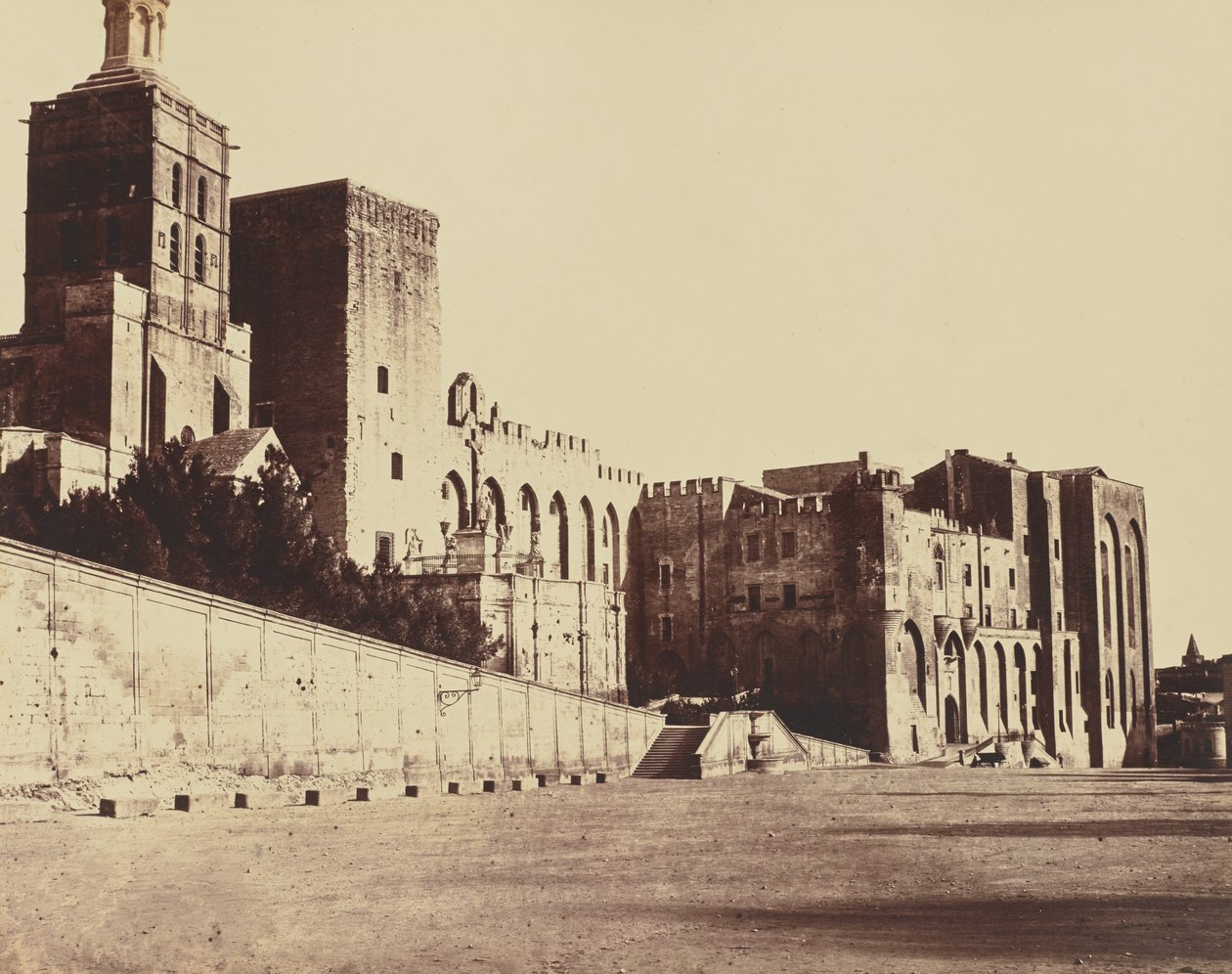 Avignone. Palazzo dei Papi da Édouard Baldus