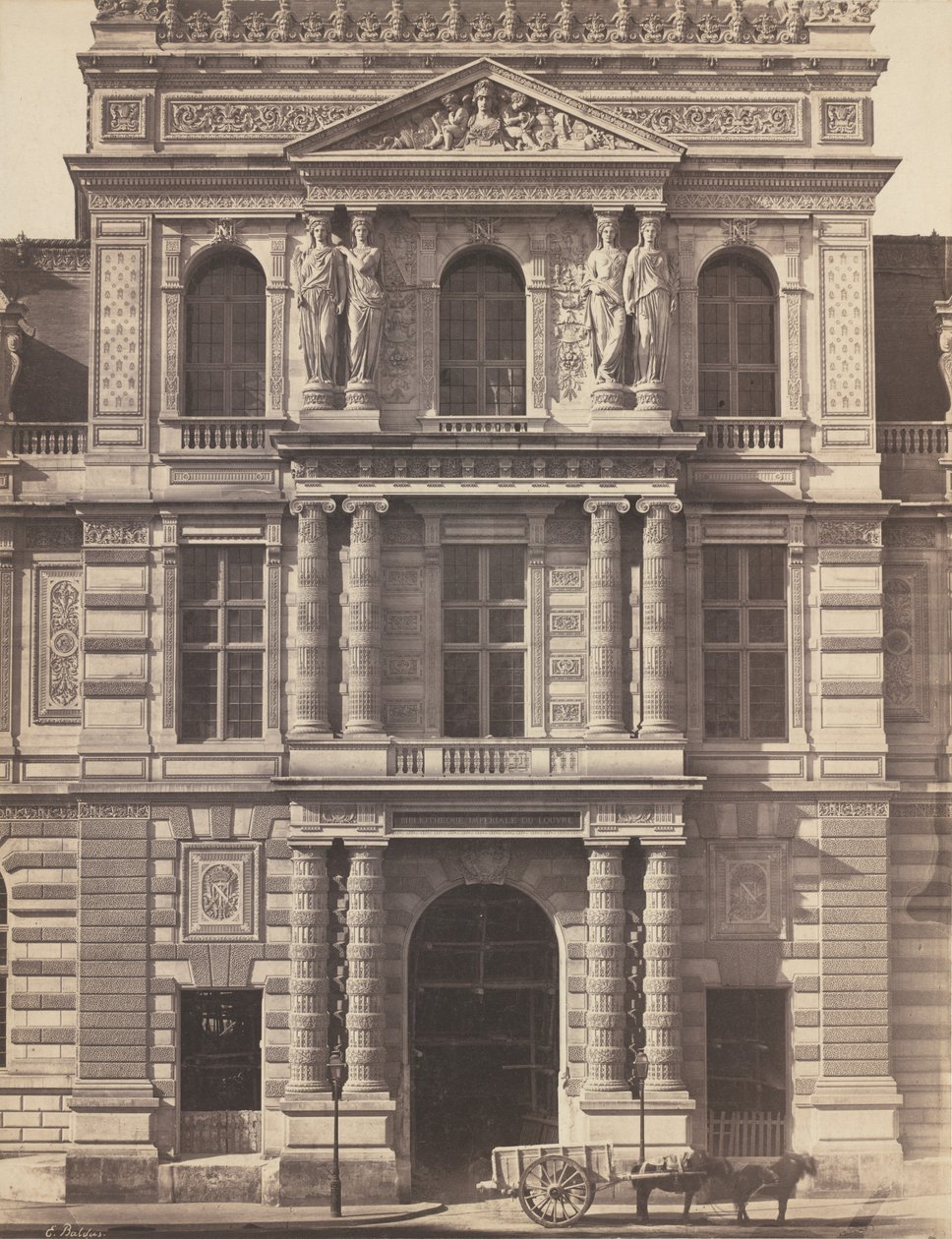Bibliothèque Impériale du Louvre, 1856-1857 da Édouard Baldus